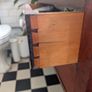 Vintage mahogany vanity and sink Image 7