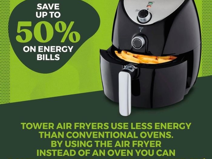 Family Size Air Fryer with Rapid Air Circulation, 60-Minute Timer, 4.3 Litre, 1500W, Black (FREE POSTAGE)