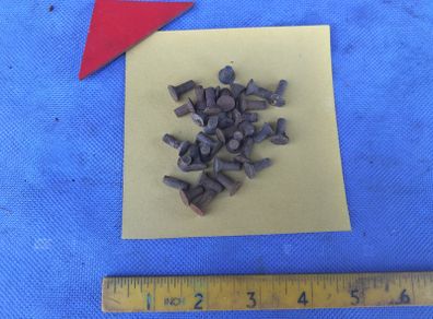 100 Countersink  Iron Rivets