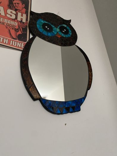 Mirror Hand made Owl