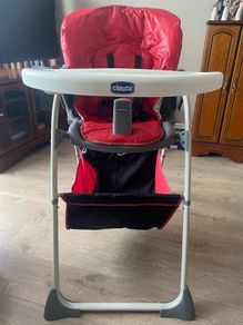 Chicco red high chair