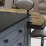 Semi circular wooden breakfast bar table Image 4
