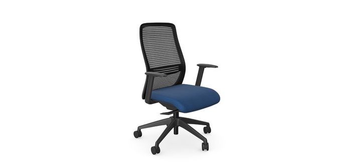NV High Back Swivel Mesh Chair black Frame with adjustable arms