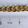 Men's ID Bracelet 18k Yellow Gold Plated Identification Cuff Bangle length 8" Image 6