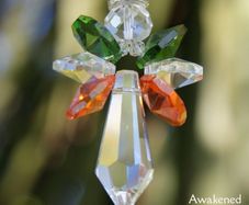 Irish Guardian Angel Crystal Suncatcher
