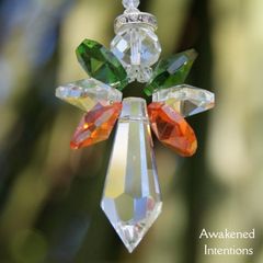 Irish Guardian Angel Crystal Suncatcher