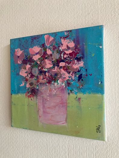 Original Abstract Painting Floral Art Contemporary irish  Art