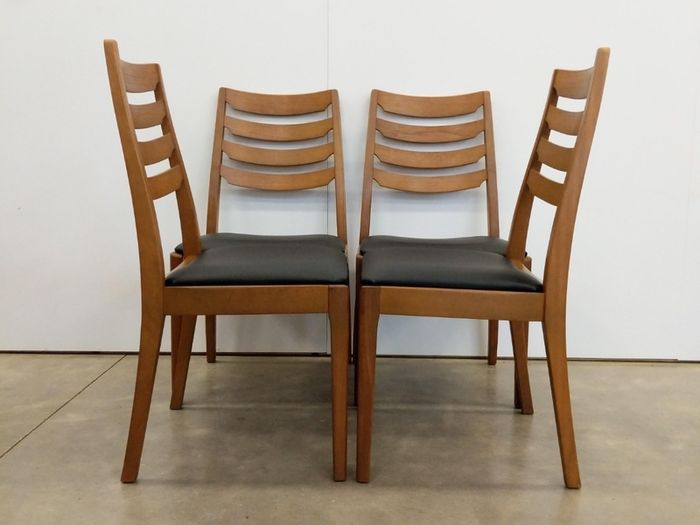 Mid-century teak dining chairs