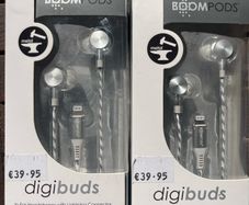 2 Brand new still in box BOOMPODS digibuds in ear headphones with lightning connector. RRP 39.95 each. Price is 35 for both inclusive of registered post charges