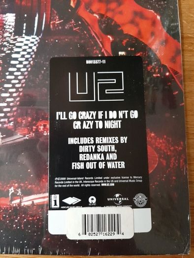 U2 I'll go crazy if I don't go crazy tonight  12" US IMPORT