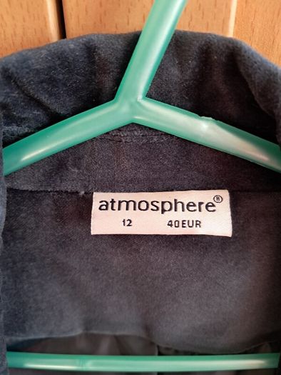Atmosphere Velvet Military Style Jacket Size 12