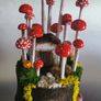 Handcrafted tiny wooden mushrooms Image 3