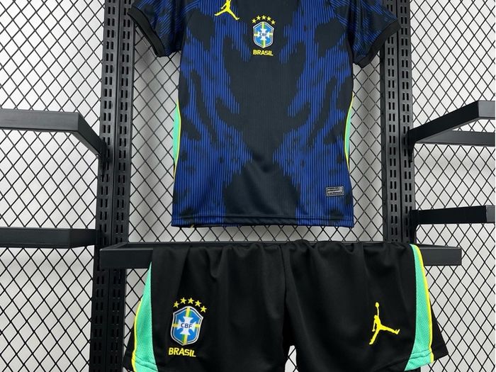 Kids Brazil World Cup Away Set