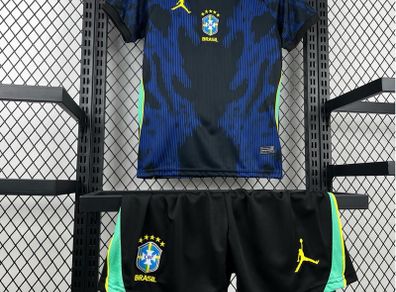 Kids Brazil World Cup Away Set