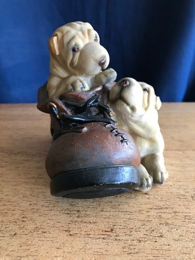 Vintage Retro Puppy Dog Boot Bank