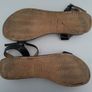 "R & BE" Ladies Black Shimmer Sandals Image 7