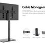 TV Stand for 32 to 60 inch Universal Swivel TV Floor Stand Height Adjustable Cable Management Easy Assembly Black (FREE POSTAGE) Image 6