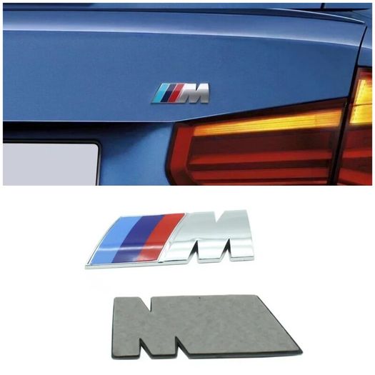 Bmw M-Sport Rear M Badge/Emblem (Chrome) New Style
