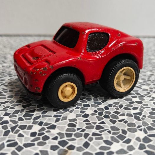 Pair of Tonka Mini Red Coupe Race Sports Cars from 1970s