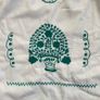Mexican floral green embroidered blouse Image 4
