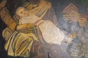 Mid 20th.Century Irish Art "Adoration of The Shepherds" after Murillo.