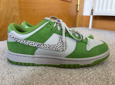 Nike Dunk Low AS Safari Swoosh Chlorophyll Trainers UK 8