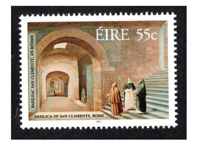 2007 Ireland 150th Anniversary of Archaeological Discoveries (J.Mullooly/San Clemente Basilica) Commemorative Stamp Mint Never Hinged (MNH)