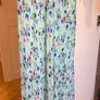 Mint Green Floral Plisse Maxi Dress   Size 10   Perfect Condition Image 8