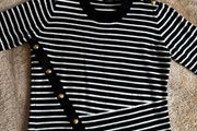 Black and White Striped Top