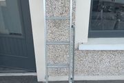 Two piece extendable ladder