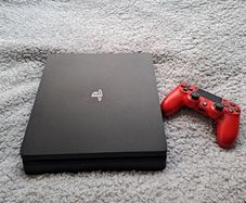 PS4 with controller