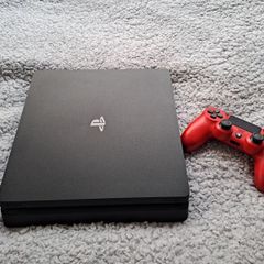 PS4 with controller