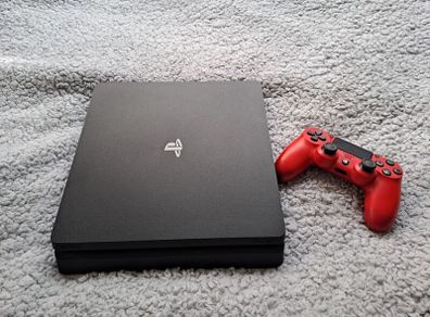 PS4 with controller