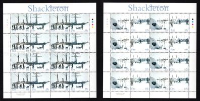 2004 Ireland Shackleton Antarctic Expedition Commemorative Stamps Sheetlet Plate 1B1B1B1B Mint Never Hinged (MNH)