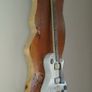Wood wall art - unique handcrafted guitar Image 4