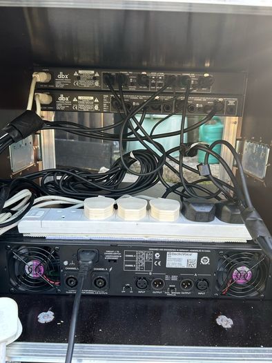 EV Q99 Power Amp, dbx 3-way crossover & dbx 166xs compressor