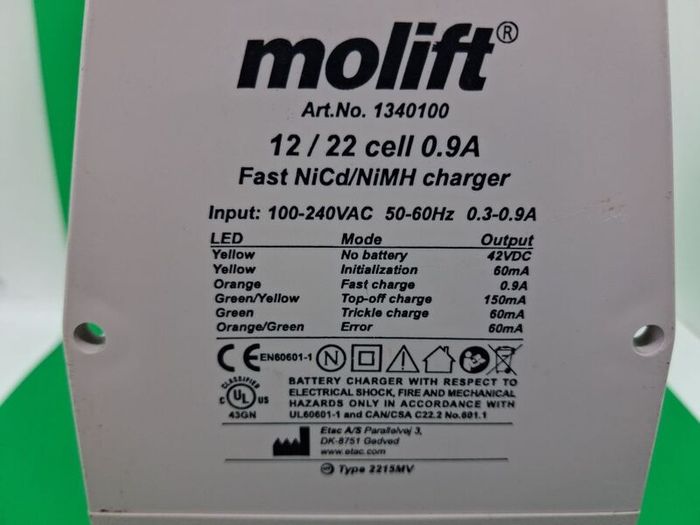 Postage - Molift Battery Charger N1340100