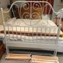 Beautiful Sturdy White Metal 4Ft 6 Double Bed Frame - Can Deliver Image 3