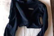 Adidas Cropped Half zip Navy size 8
