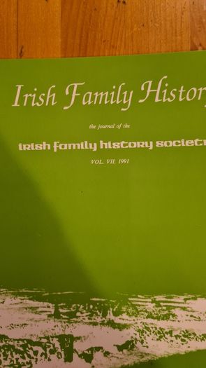 Irish Family History Journals Of The Irish Family History Society. See Photos For Years. All In Very Good Condition.