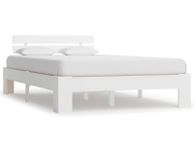 main image for ad Bed Frame White Solid Pine Wood 140x200 cm