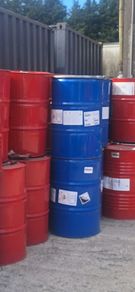 Steel oil drums barrels 45 gals as 205 litres