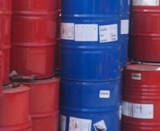 Steel oil drums barrels 45 gals as Llinos 205 litres