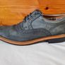 clarks atles brougues Size 11 eu 46 blue suade Tiny bit of fading Overall in good condition Image 8