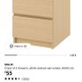 Brand New IKEA MALM Chest of 2 Drawyers Image 2