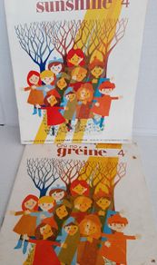 vintage Gaeilge school book also available in English