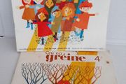 vintage Gaeilge school book also available in English