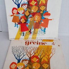vintage Gaeilge school book also available in English