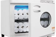Hot Towel Warmer,23L Large Capacity Spa Hot Towel Warmers with See Through Window, 2 Stainless Steel Racks, Holds up 50-60 Towels, 2-in-1 Quick All-round Heating for Facials, SPA, Massage, Salon