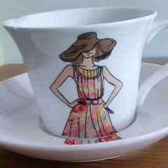 Paul Costelloe Mug and Saucer
